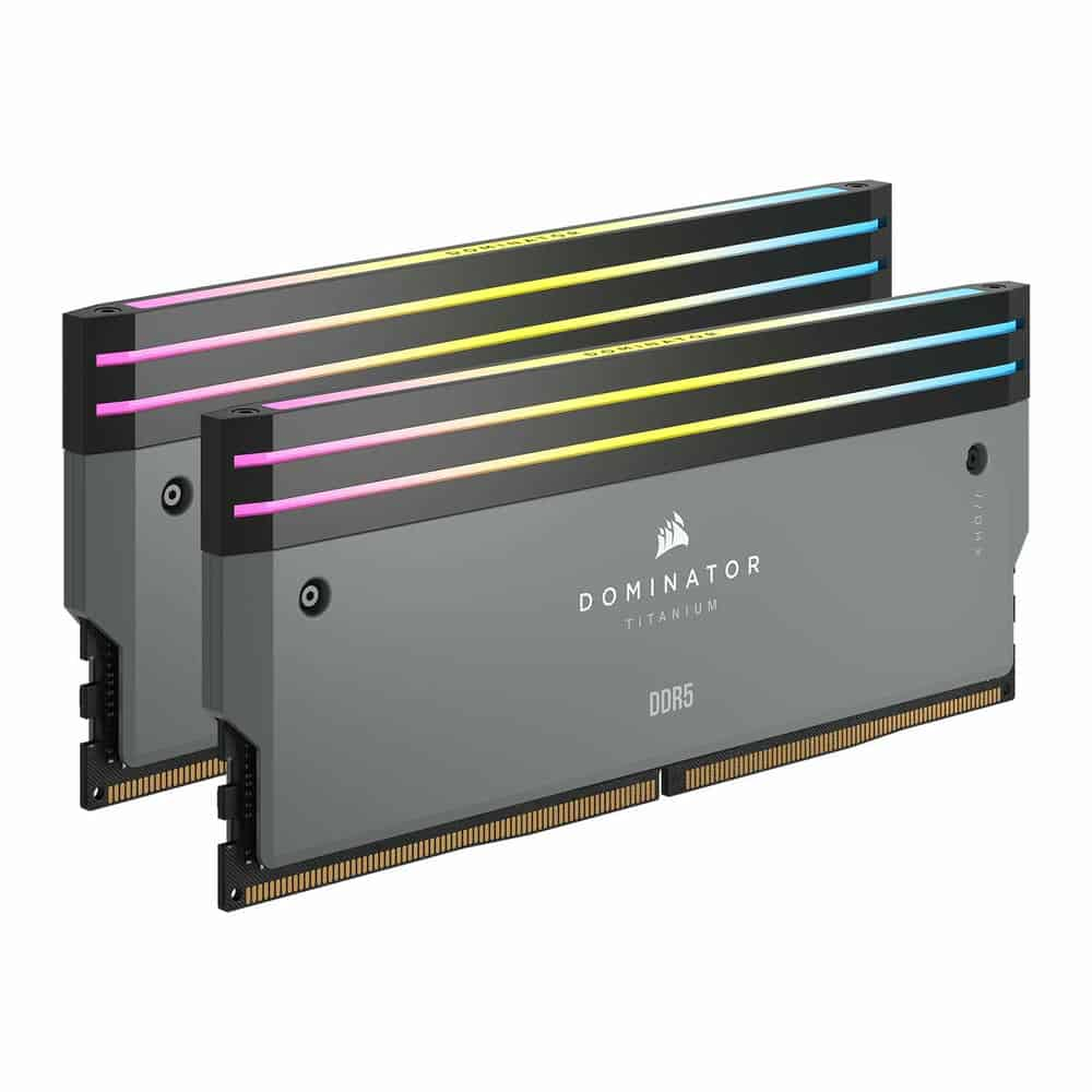 Corsair DOMINATOR Titanium RGB Grey 32GB 6000MHz AMD EXPO DDR5 Memory Kit